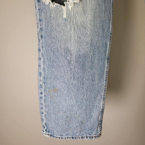 H&M | & Denim 90's Baggy Jeans Distressed Ultra High Rise Jeans size 6 - Picture 6 of 12